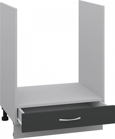 Шкаф напольный Кортекс-мебель Корнелия Лира НШ60д (антрацит)