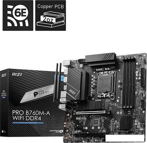 Материнская плата MSI Pro B760M-A WiFi DDR4