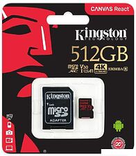 Карта памяти Kingston Canvas React SDCR/512GB microSDXC 512GB + адаптер Карта памяти Kingston Canvas React SDCR/512GB microSDXC 512GB + адаптер