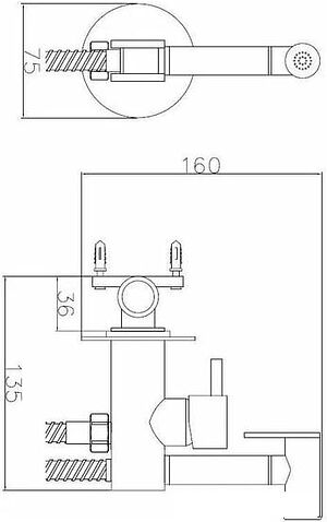 Гигиенический душ Esko SMH05