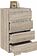 Комод Кортекс-мебель Бари 60 4ш (дуб сонома/дуб сонома/белый)