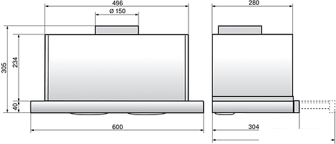 Кухонная вытяжка Elikor Интегра S2 60П-700-В2Д (белый)