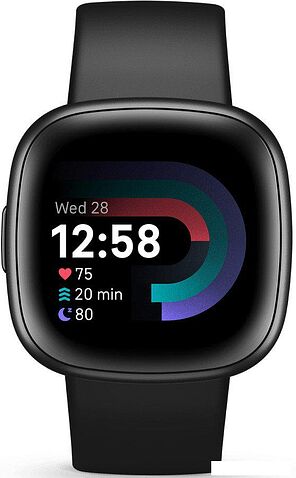 Умные часы Fitbit Versa 4 (черный/черный алюминий)