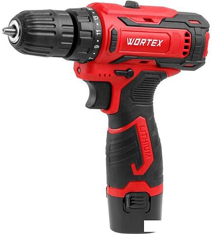 Дрель-шуруповерт Wortex BD 1220 Li 1329356 (с 2-мя АКБ, кейс)