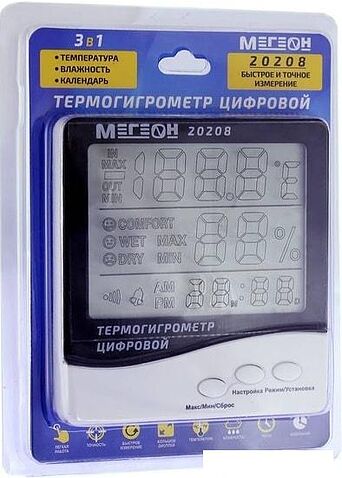 Термогигрометр Мегеон 20208