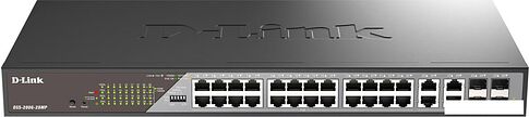 Управляемый коммутатор 2-го уровня D-Link DSS-200G-28MP/A1A