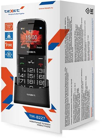 Мобильный телефон TeXet TM-B227 (черный)