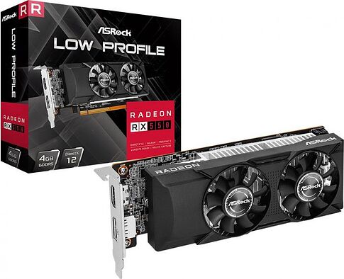 Видеокарта ASRock Radeon RX550 Low Profile 4GB RX550 LP 4G