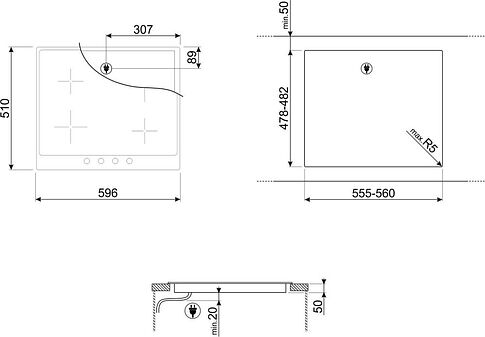 Варочная панель Smeg SI964PM