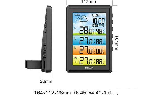 Метеостанция Baldr B0360WST4H4PR-black