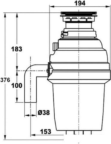 Измельчитель пищевых отходов ZorG ZR-38D