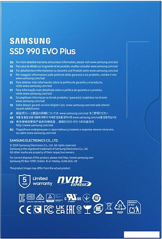 SSD Samsung 990 Evo Plus 4TB MZ-V9S4T0BW