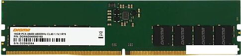 Оперативная память Digma 16ГБ DDR5 4800 МГц DGMAD54800016S