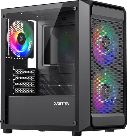 Корпус XASTRA A303M 3FRGB (черный)