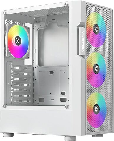 Корпус XASTRA A302 4FRGB WH (белый)