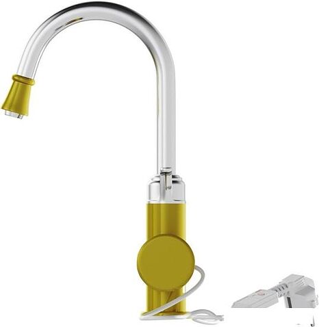 Проточный электрический водонагреватель-кран Mixline WH-003 (золото)