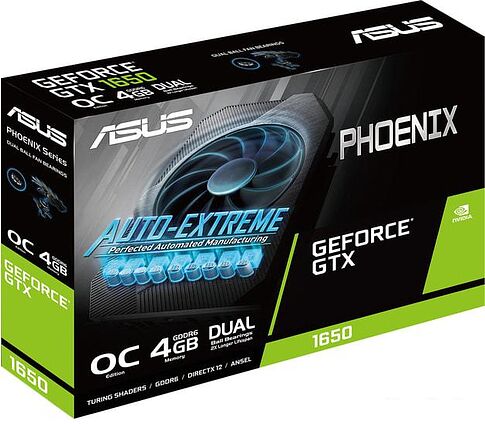 Видеокарта ASUS Phoenix GeForce GTX 1650 OC 4GB GDDR6 PH-GTX1650-O4GD6-P