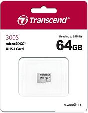Карта памяти Transcend microSDXC 300S 64GB