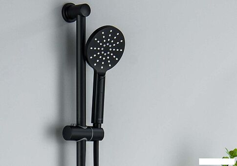 Душевой гарнитур  Aquatek Оберон AQ2016MB (черный матовый)