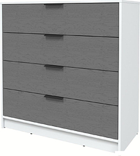 Комод Интерлиния Концепт КТ-К100 Глосс (белый платинум/дуб серый)