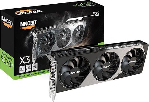 Видеокарта Inno3D GeForce RTX 5070 Ti X3 N507T3-16D7-176068N