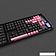 Набор кейкапов Akko Black & Pink Cherry Profile keycaps 229 шт