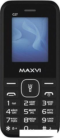 Кнопочный телефон Maxvi C27 (черный)