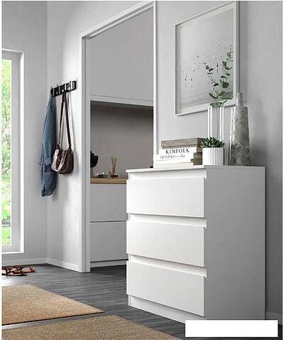 Комод НК-Мебель Stern Т-3 3 ящика (белый)