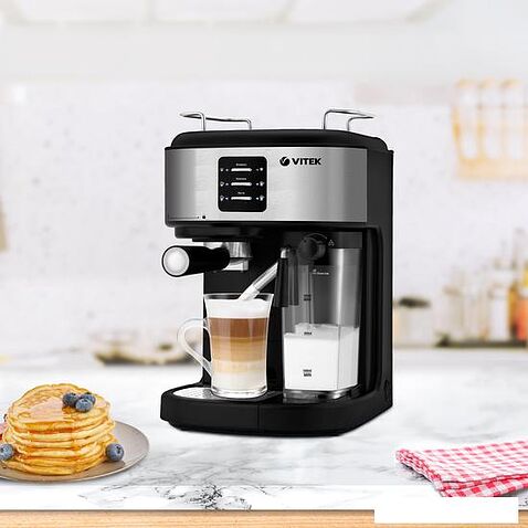 Рожковая помповая кофеварка Vitek VT-8489