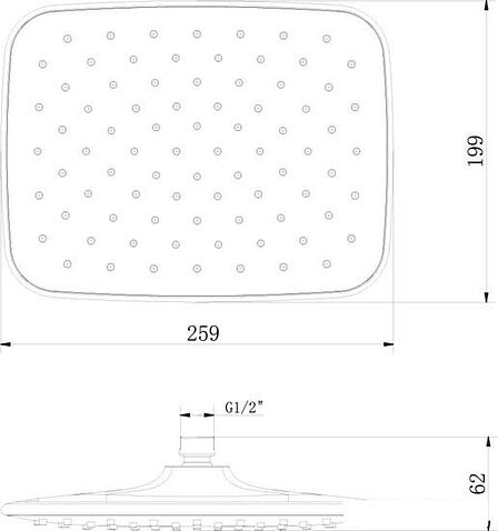 Верхний душ Lemark LM8133C