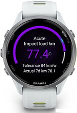 Умные часы Garmin Forerunner 970 47 мм (белый/зеленый)