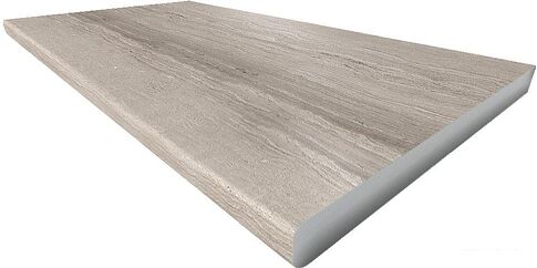 Готовая кухня Интерлиния Мила Деко 1.68x3.4 левая (луна-луна-травертин серый)