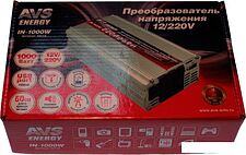 Автомобильный инвертор AVS 12/220V IN-1000W