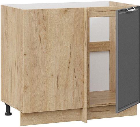 Шкаф напольный Трия Белладжио 1Н9У (дуб крафт золотой/софт графит)