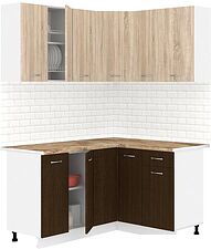 Готовая кухня Кортекс-мебель Корнелия Лира 1.5x1.3 (дуб сонома/венге/мадрид) Готовая кухня Кортекс-мебель Корнелия Лира 1.5x1.3 (дуб сонома/венге/мадрид)