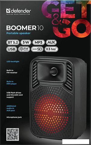 Беспроводная колонка Defender Boomer 10
