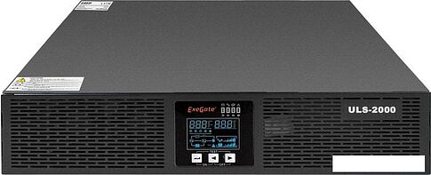 Источник бесперебойного питания ExeGate PowerExpert ULS-2000.LCD.AVR.C13.USB.RS232.SNMP.2U