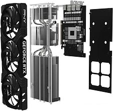 Видеокарта PNY GeForce RTX 4070 Ti 12GB Verto Triple Fan VCG4070T12TFXPB1 Видеокарта PNY GeForce RTX 4070 Ti 12GB Verto Triple Fan VCG4070T12TFXPB1