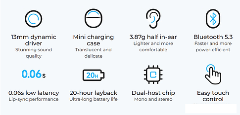 Наушники Haylou X1 Neo (черный)