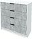 Комод Интерлиния Концепт КТ-К100 (бетон/белый платинум)