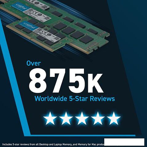 Оперативная память Crucial 16ГБ DDR5 5600 МГц CT16G56C46U5