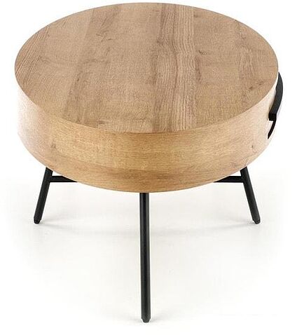 Журнальный столик Halmar Carolina 120x60x41 (дуб золотой/черный)