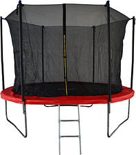 Батут GoUP Elite 10FT (с сеткой и лестницей, красный)