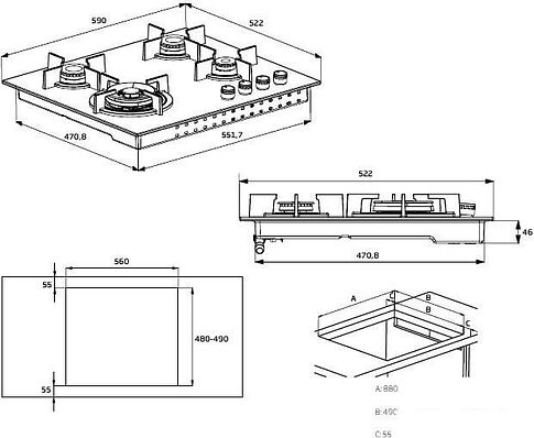 Варочная панель BEKO HIAG 64223 SX