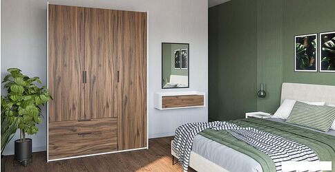 Тумба Неман мебель Модена МН-048-09-Ц3 (дуб эллисон темный/белый гладкий)