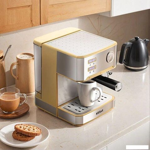 Рожковая кофеварка Kitfort KT-7443