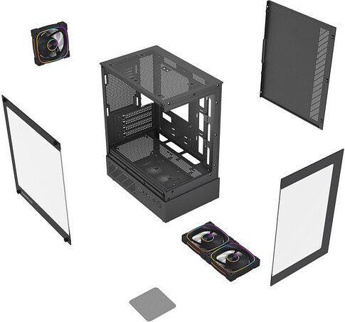 Корпус Powercase Vision Micro M1 ARGB CVMM1B-A3