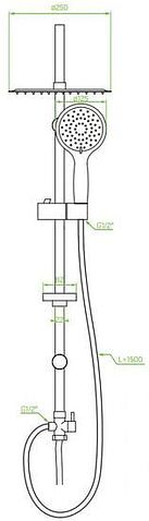 Душевая система Laveo Fino PL2 70OX