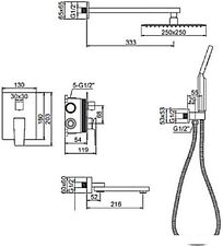Душевая система Ledeme L2478-2