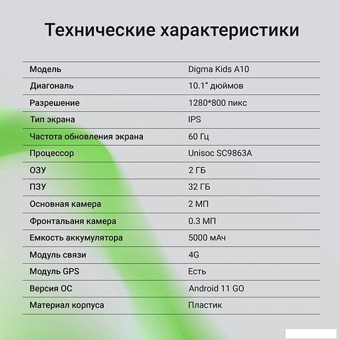 Детский планшет Digma Kids A10 2GB/32GB (розовый)